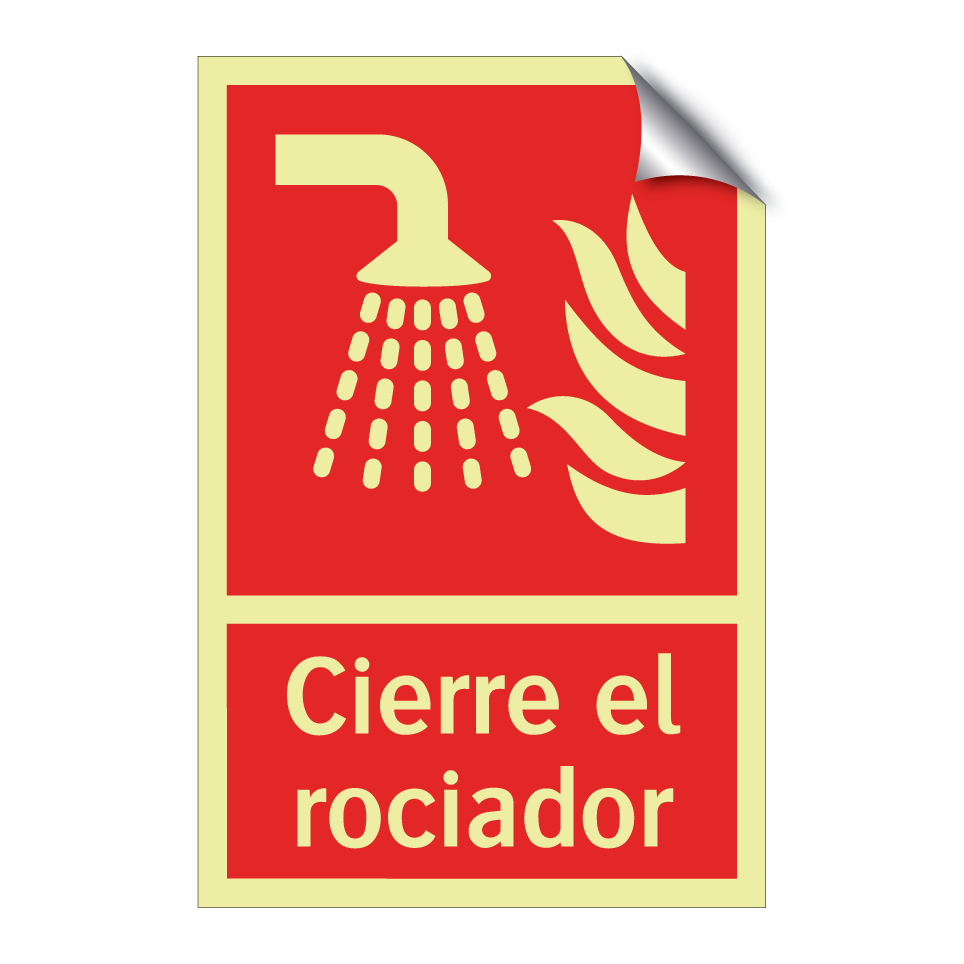 Cierre el rociador