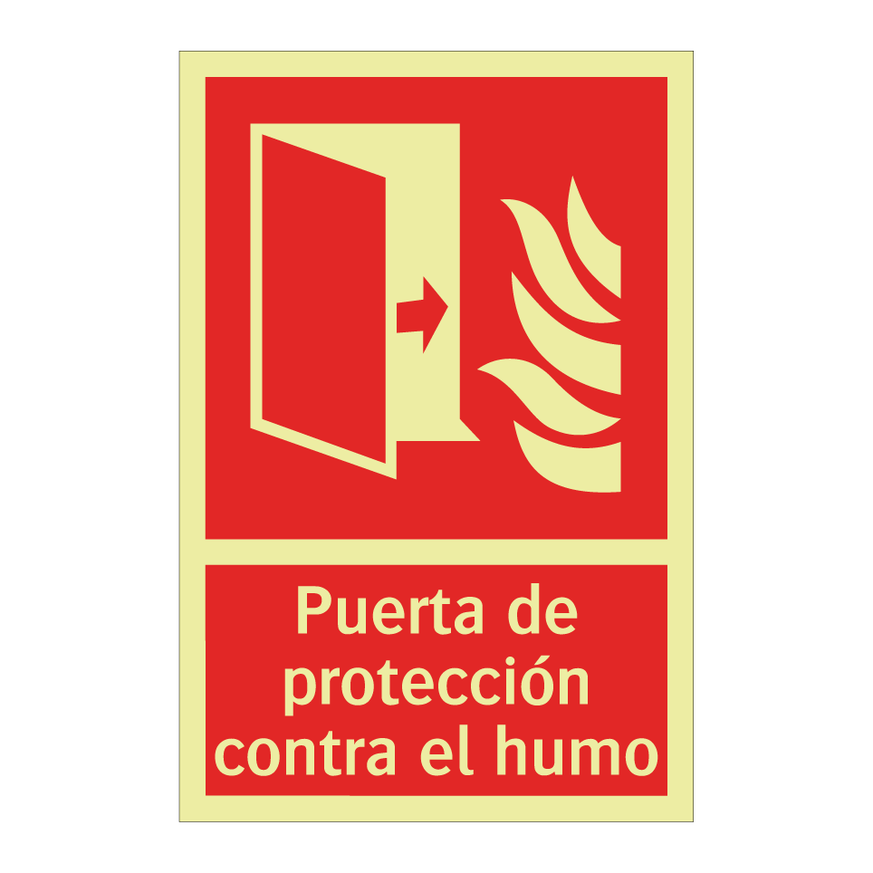 Puerta de protección contra el humo