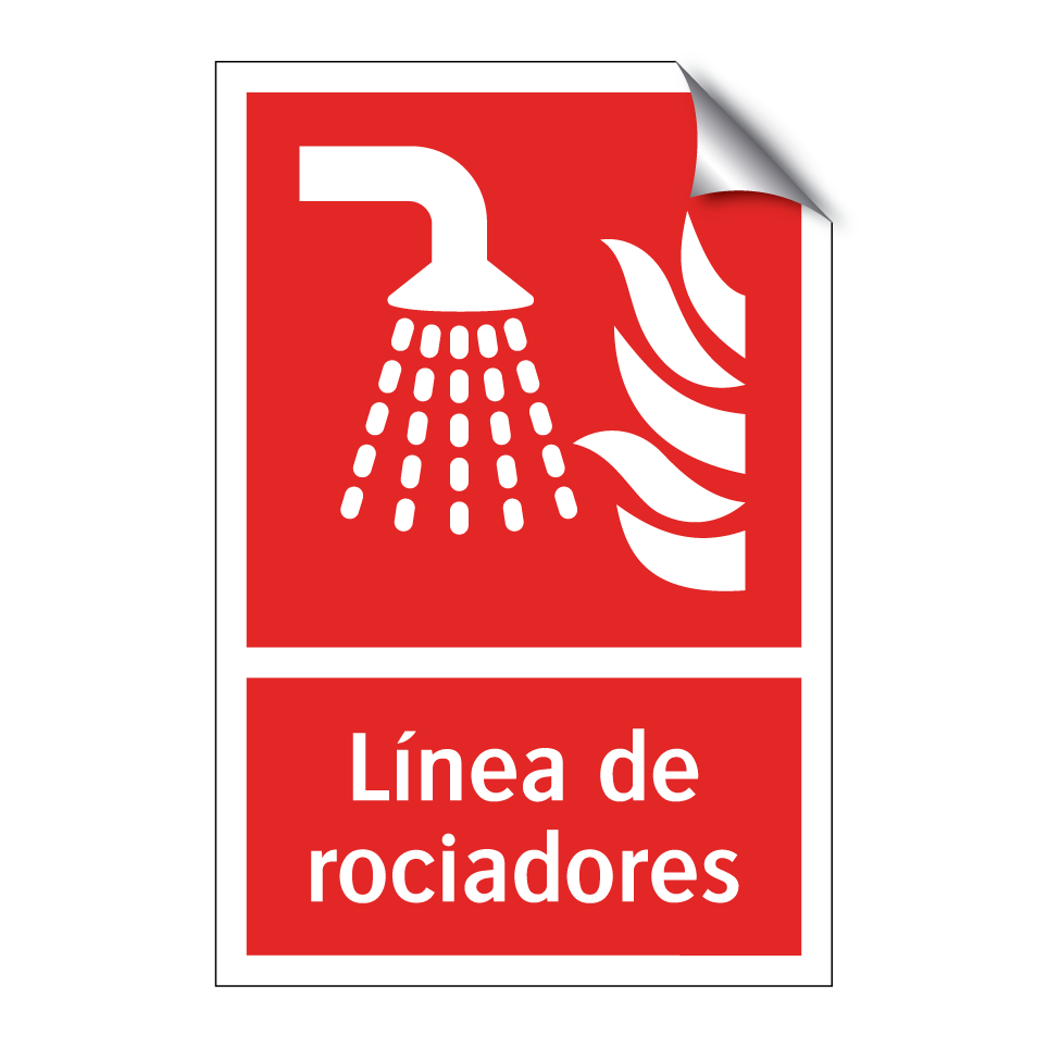 Línea de rociadores