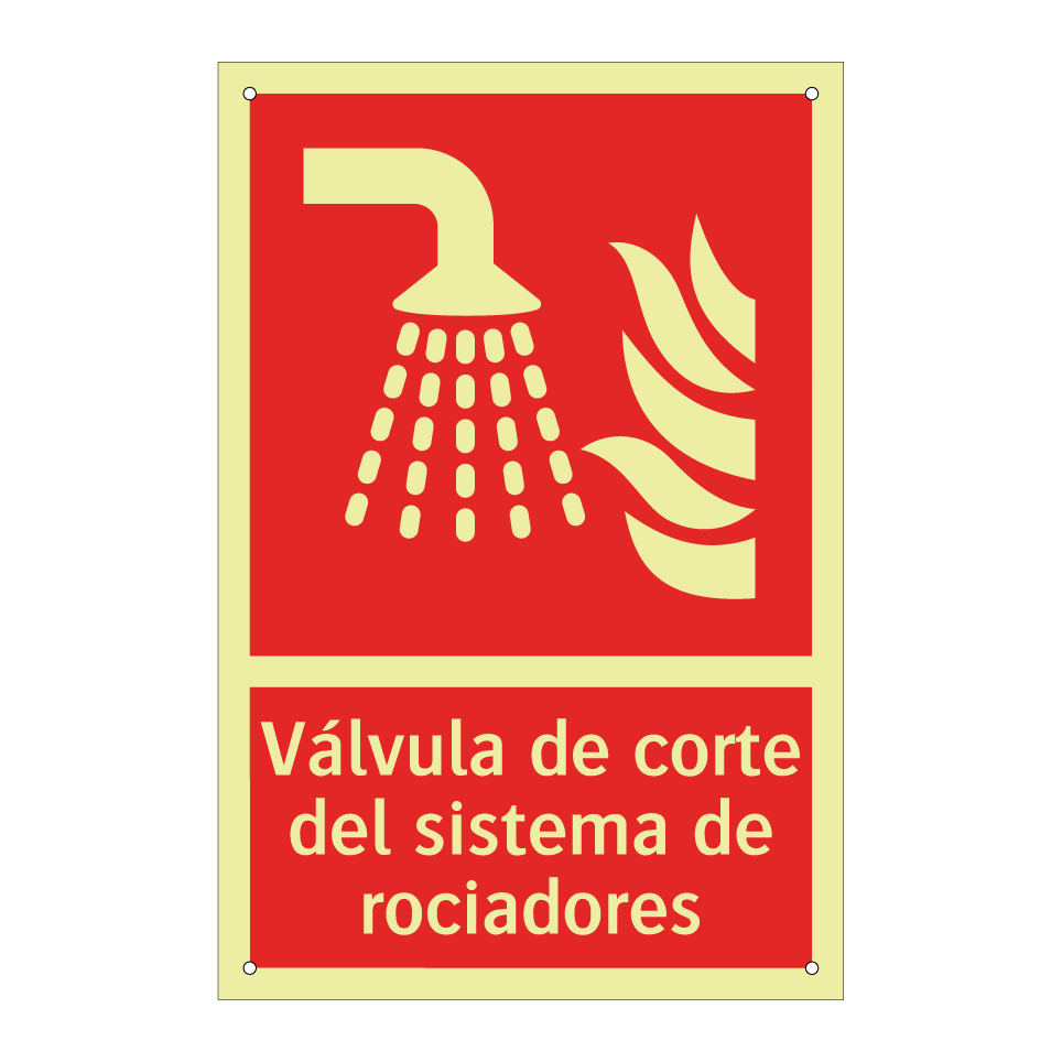 Válvula de corte del sistema de rociadores