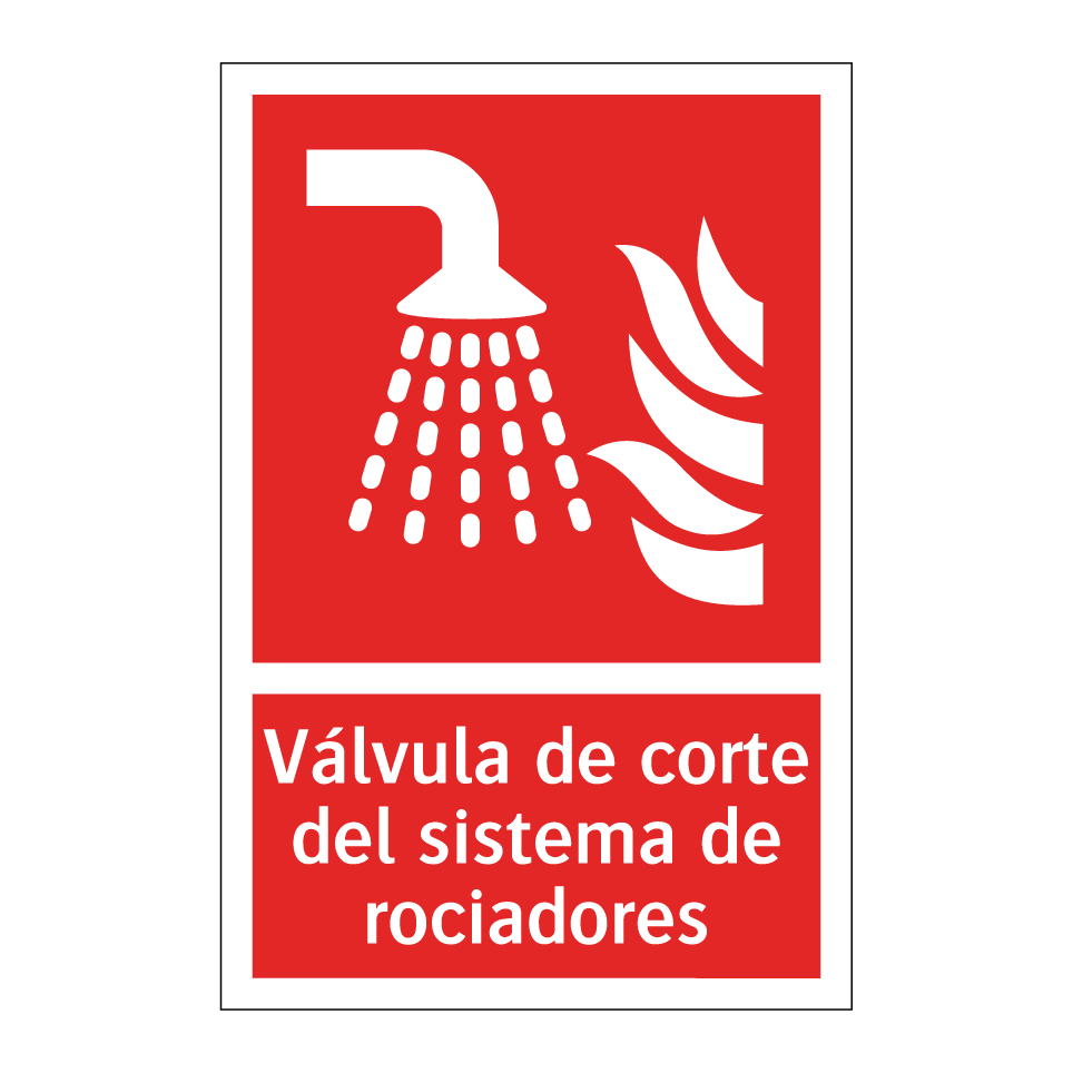 Válvula de corte del sistema de rociadores