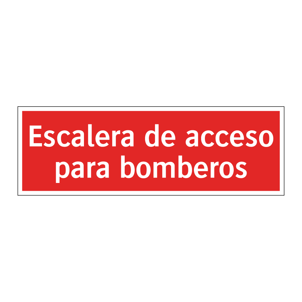 Escalera de acceso para bomberos