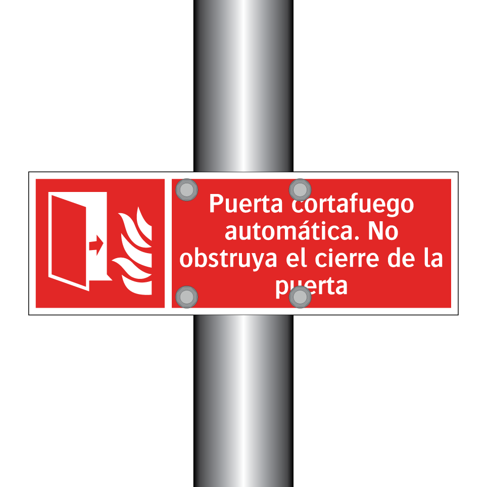 Puerta cortafuego automática. No obstruya el cierre de la puerta