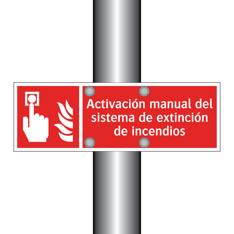 Activación manual del sistema de extinción de incendios