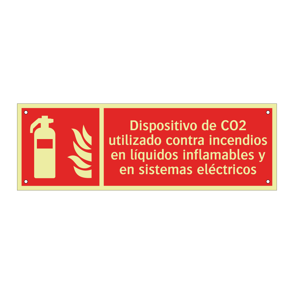 Dispositivo de CO2 utilizado contra incendios en líquidos inflamables y en sistemas eléctricos