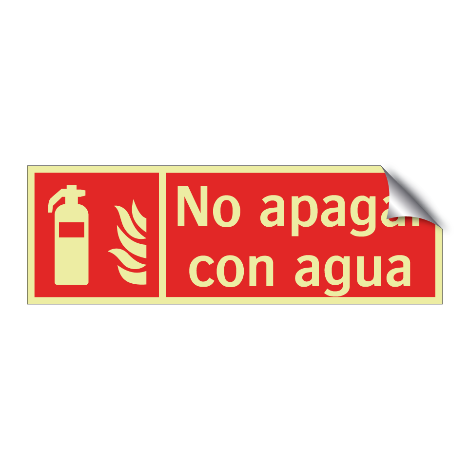 No apagar con agua