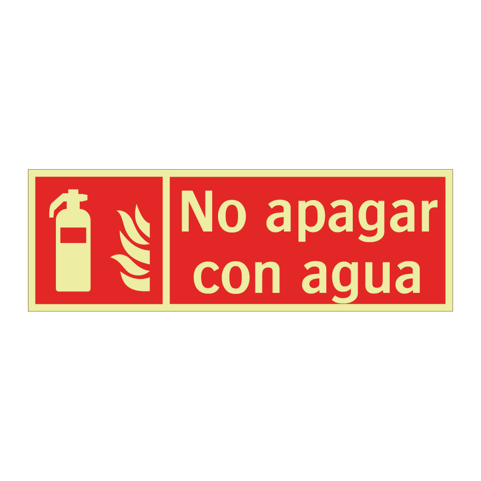 No apagar con agua