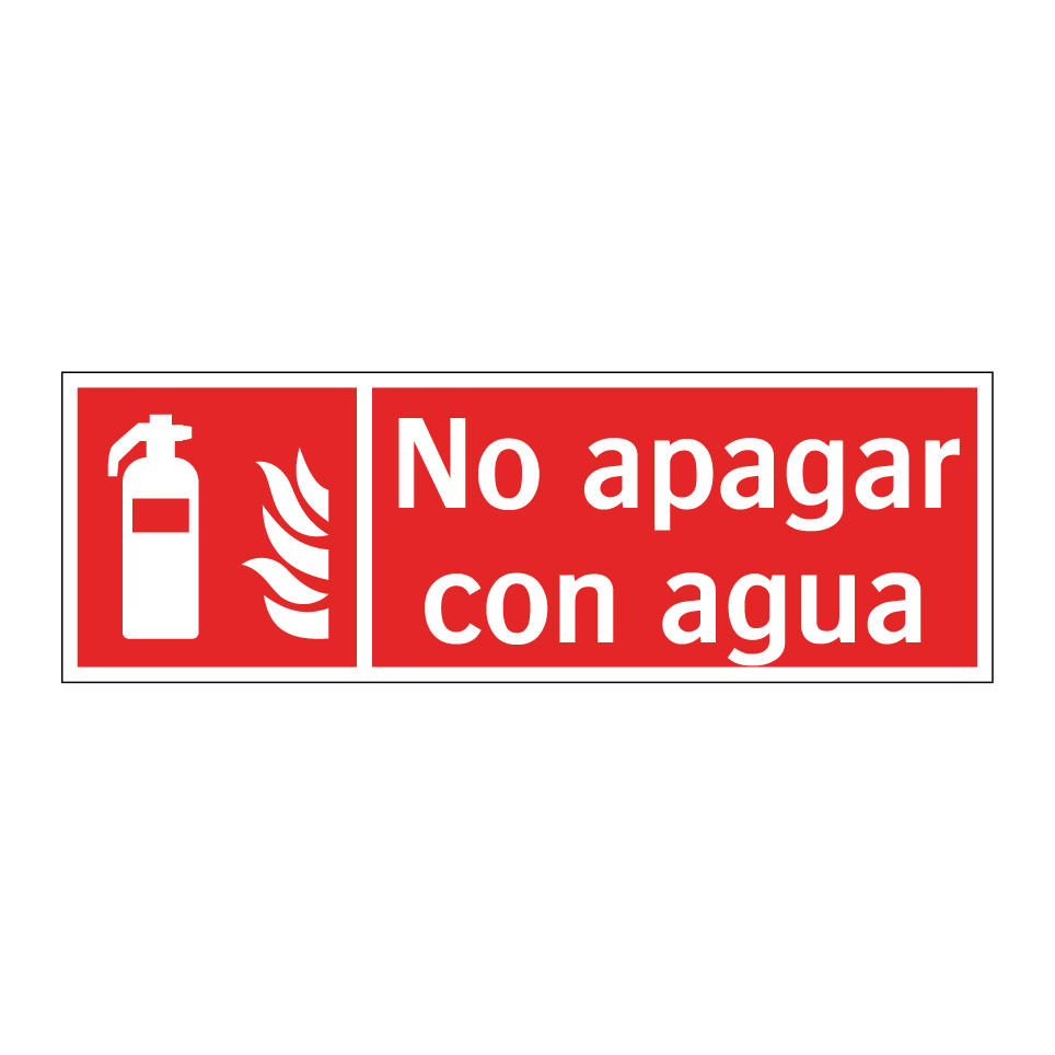 No apagar con agua
