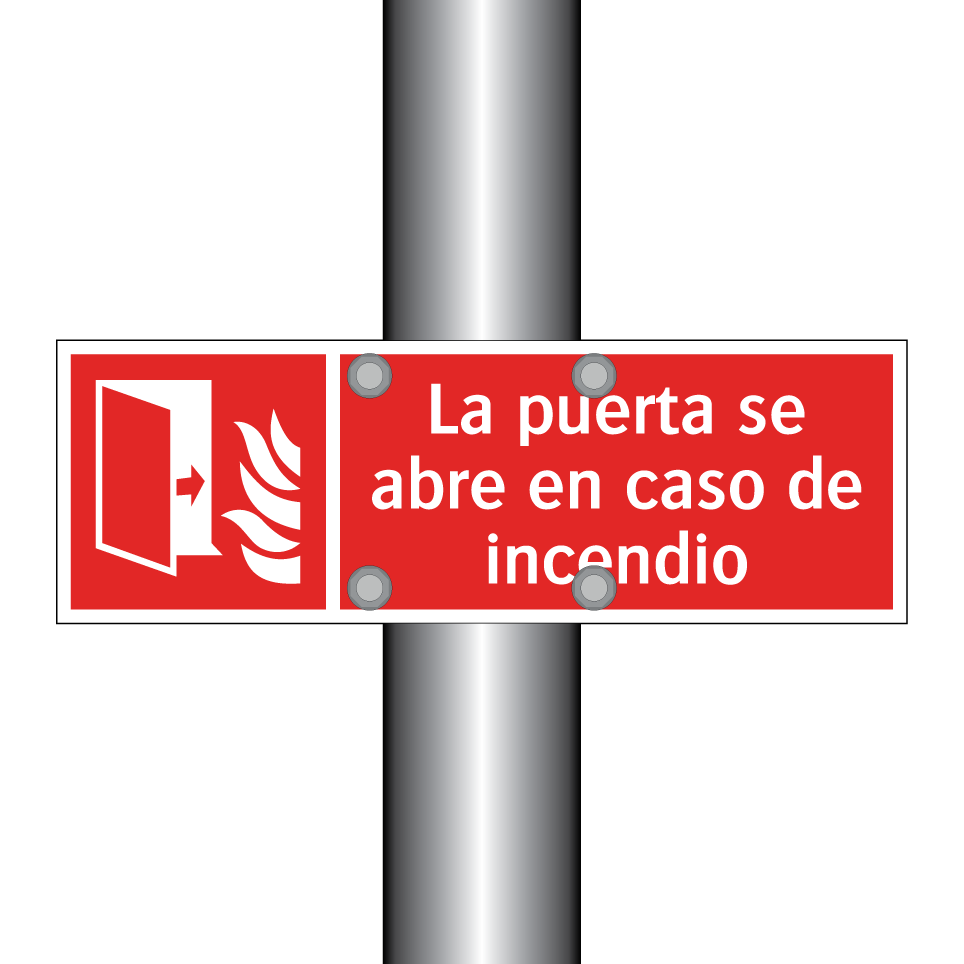 La puerta se abre en caso de incendio