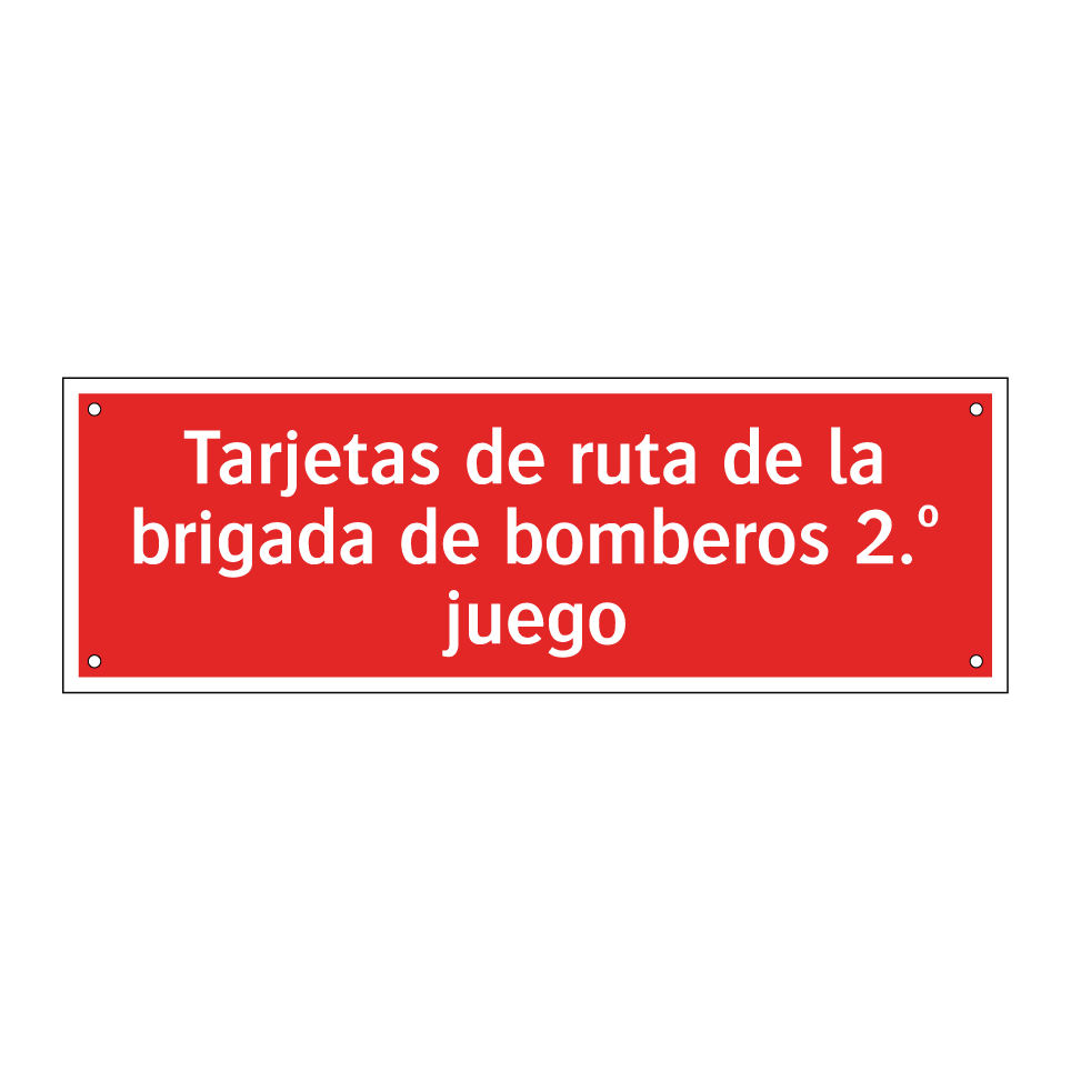 Tarjetas de ruta de la brigada de bomberos 2.º juego