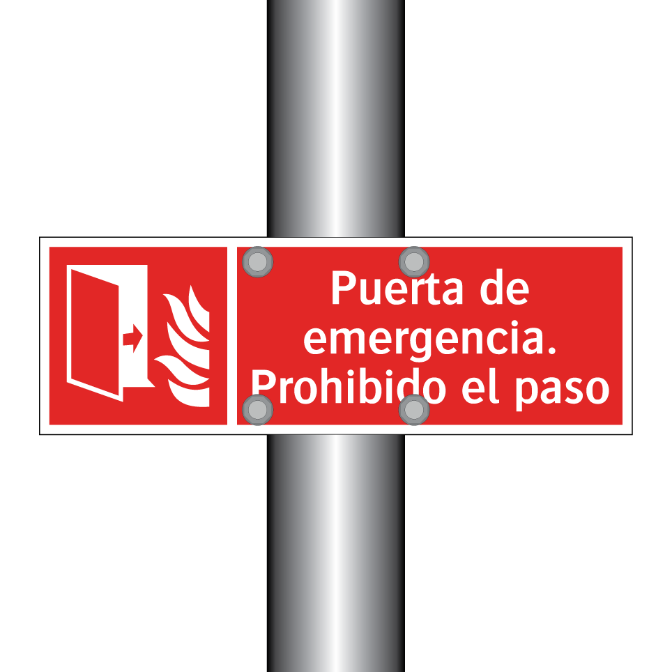 Puerta de emergencia. Prohibido el paso