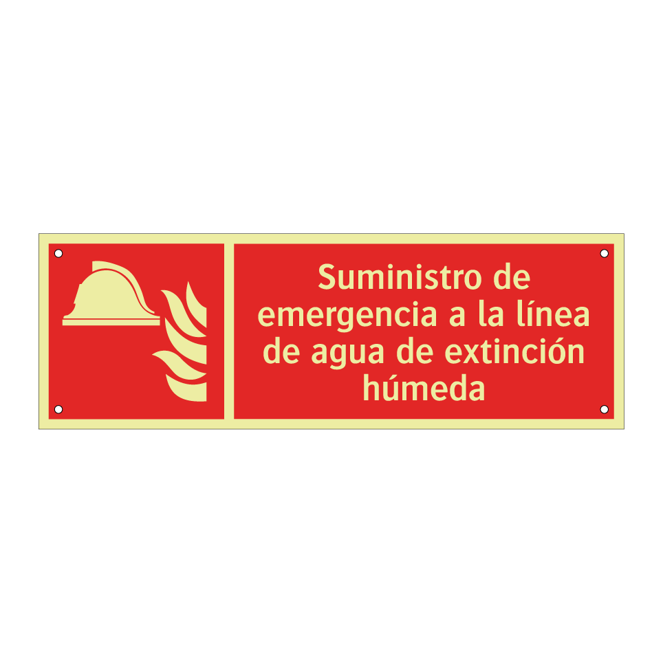 Suministro de emergencia a la línea de agua de extinción húmeda