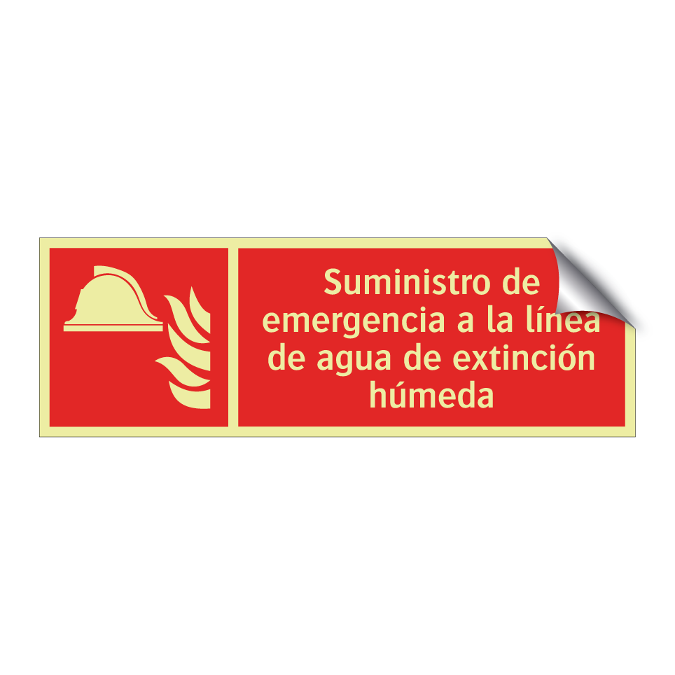 Suministro de emergencia a la línea de agua de extinción húmeda