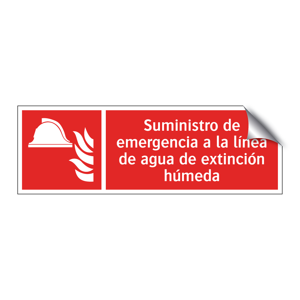 Suministro de emergencia a la línea de agua de extinción húmeda