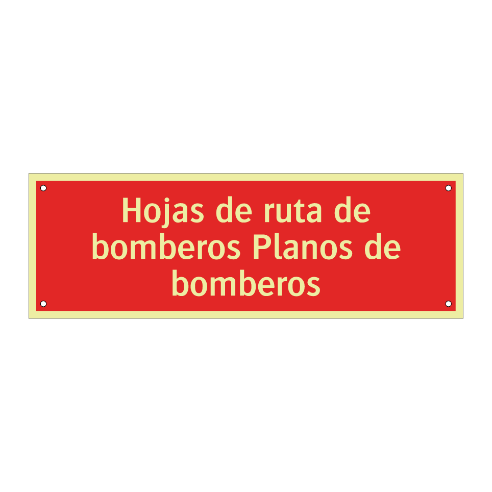 Hojas de ruta de bomberos Planos de bomberos