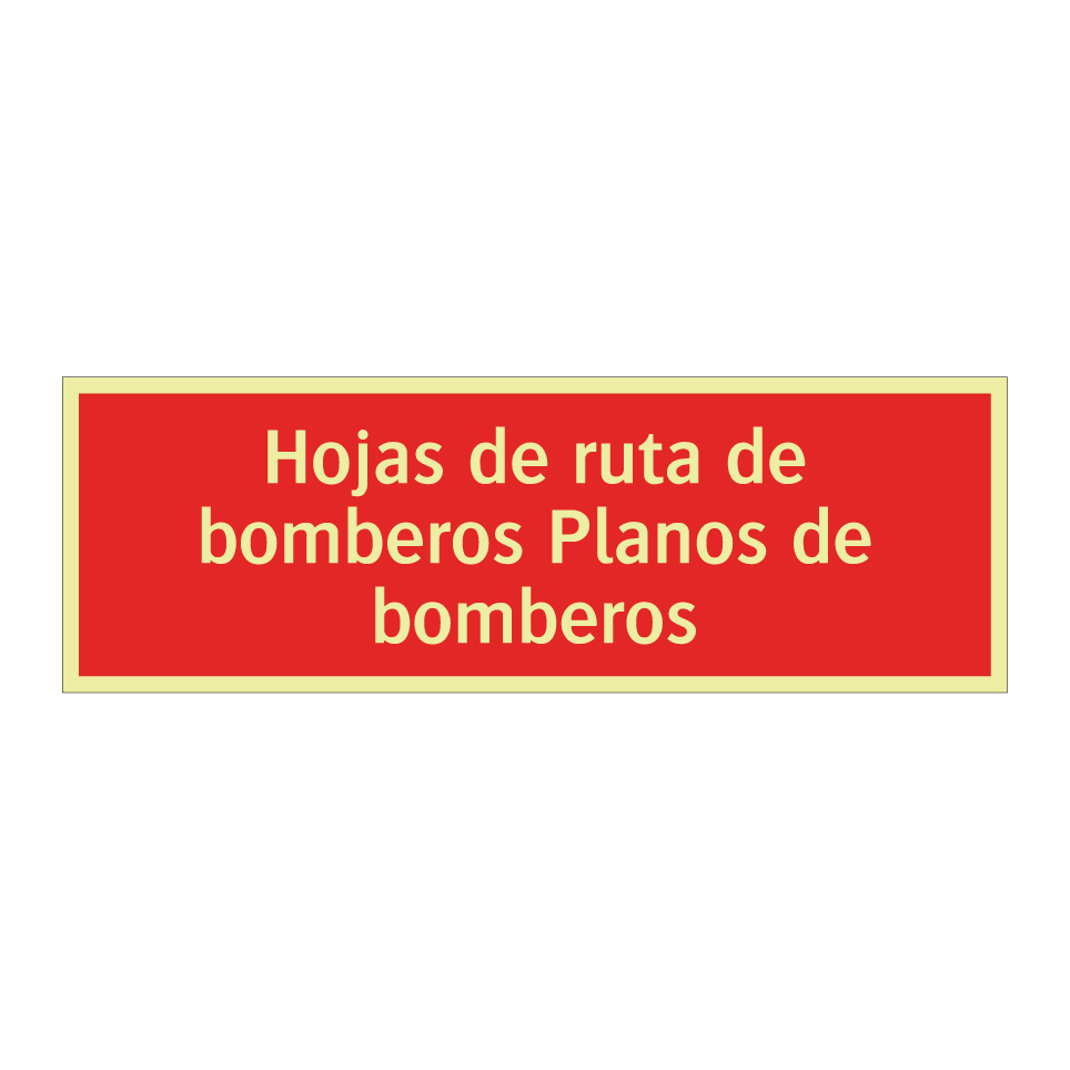 Hojas de ruta de bomberos Planos de bomberos
