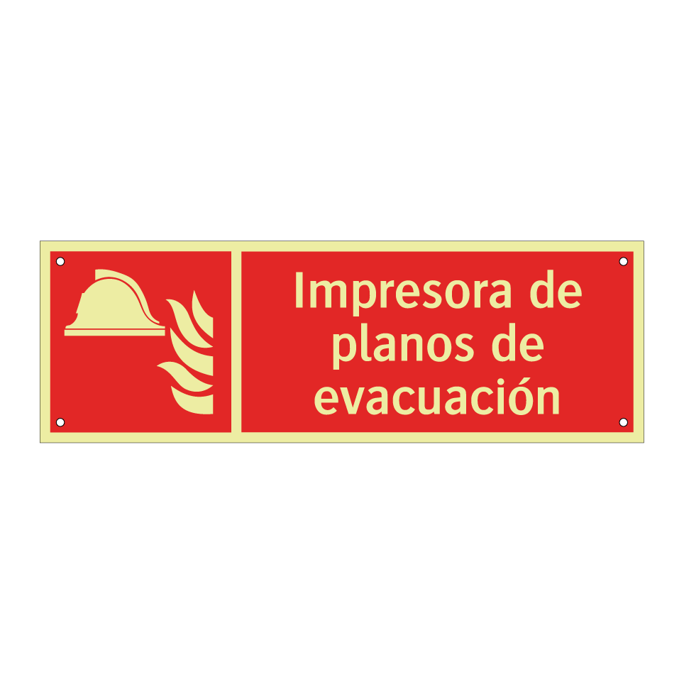 Impresora de planos de evacuación