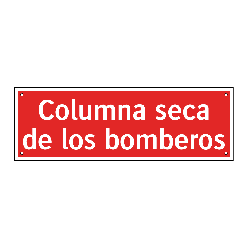 Columna seca de los bomberos