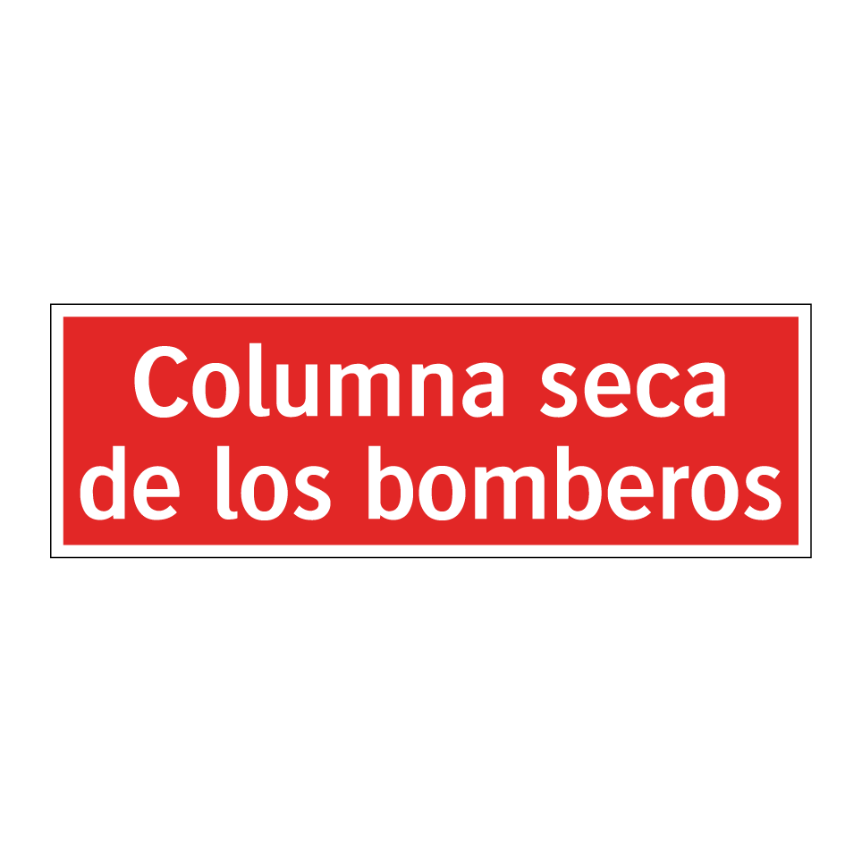 Columna seca de los bomberos