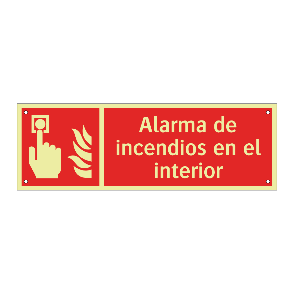Alarma de incendios en el interior