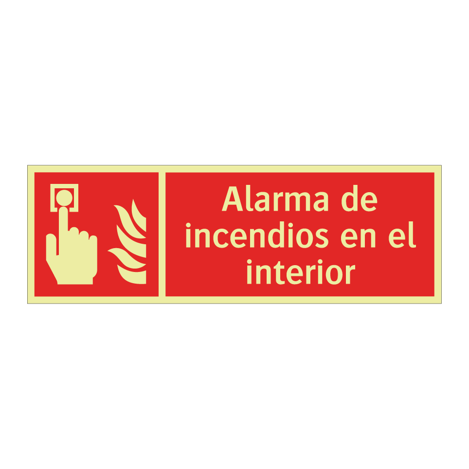 Alarma de incendios en el interior