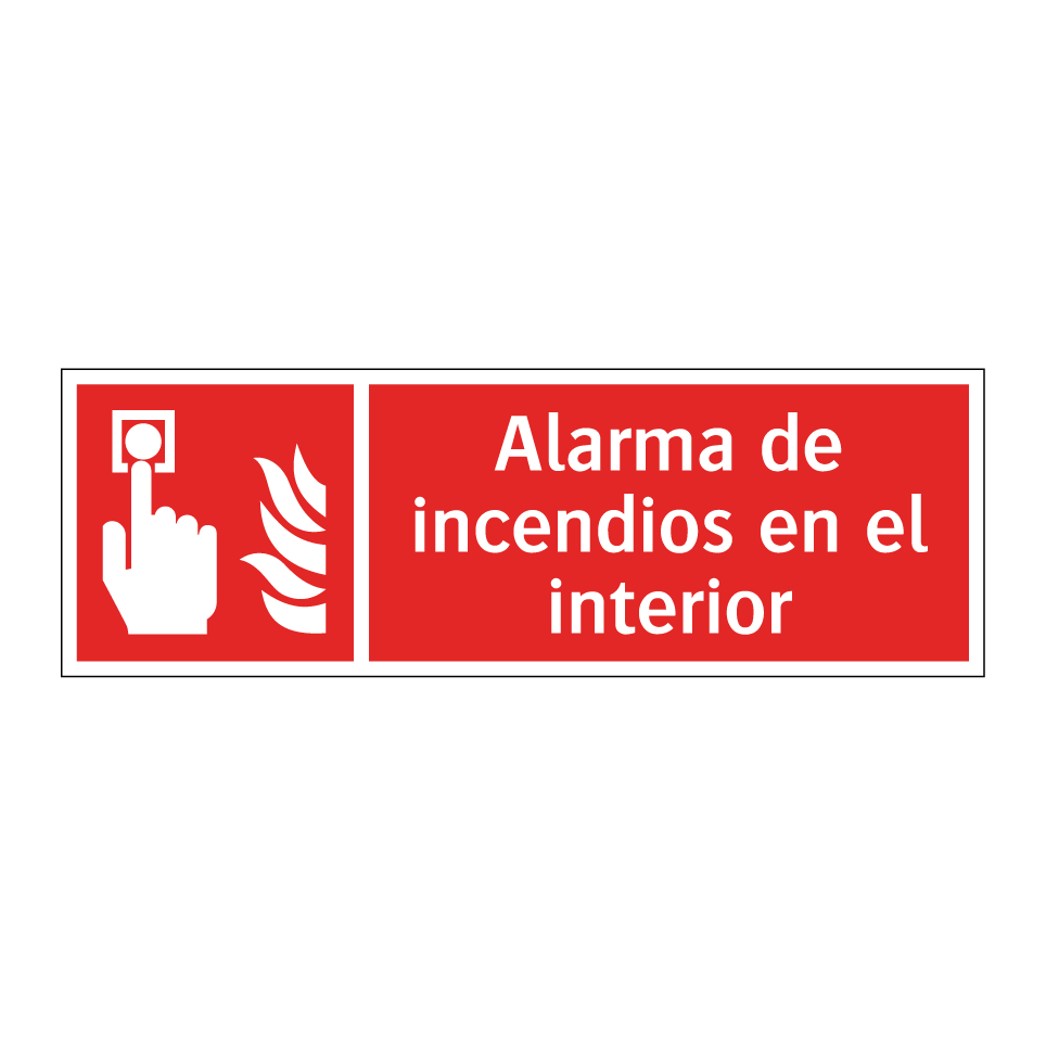 Alarma de incendios en el interior