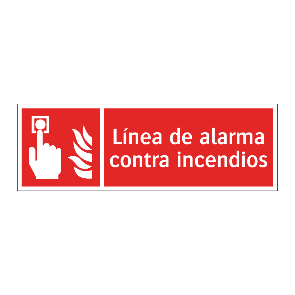 Línea de alarma contra incendios
