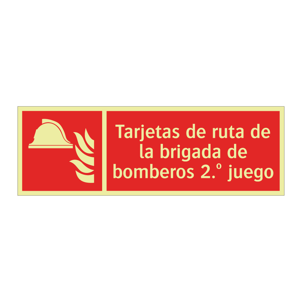 Tarjetas de ruta de la brigada de bomberos 2.º juego