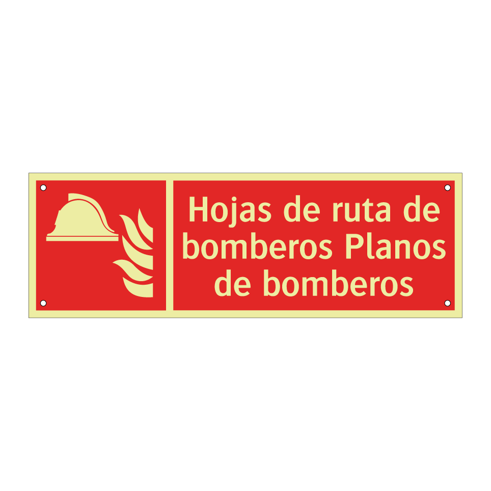 Hojas de ruta de bomberos Planos de bomberos