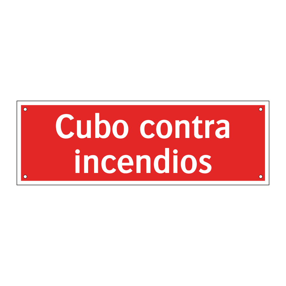 Cubo contra incendios