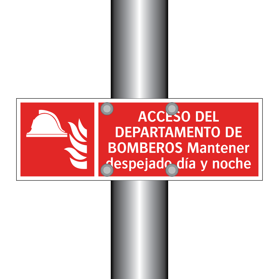 ACCESO DEL DEPARTAMENTO DE BOMBEROS Mantener despejado día y noche