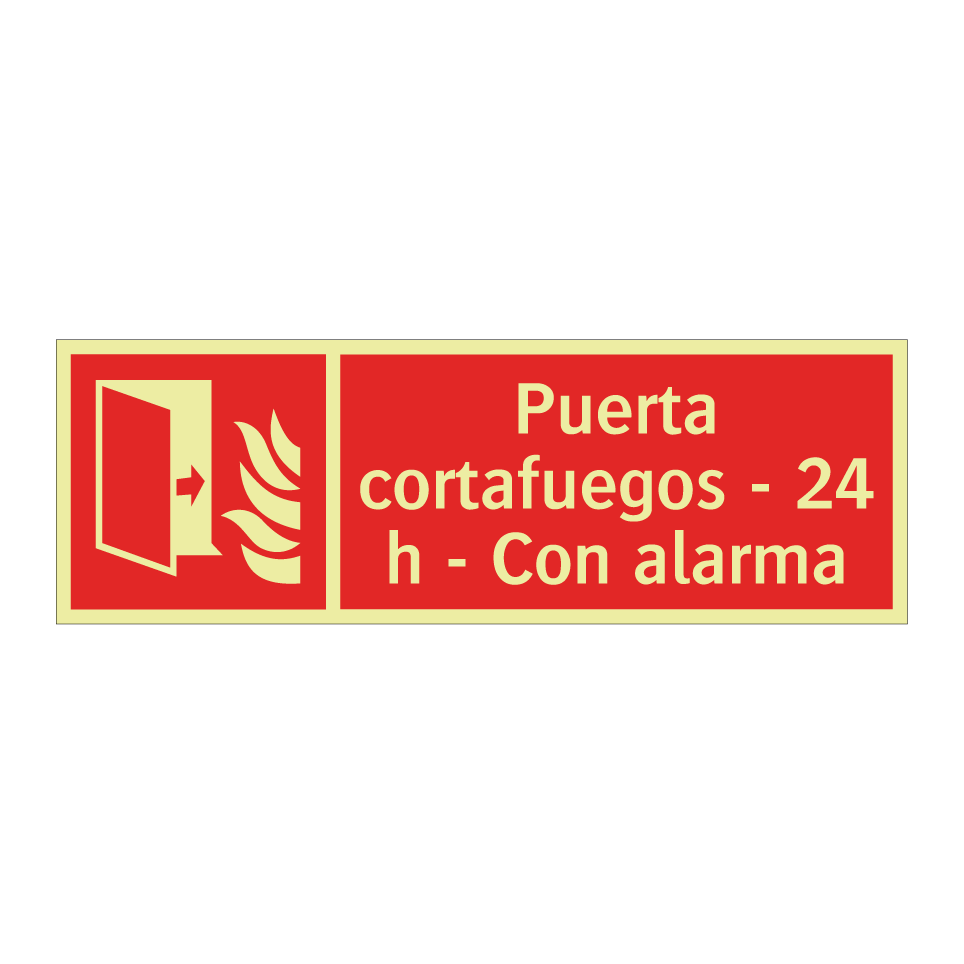 Puerta cortafuegos - 24 h - Con alarma