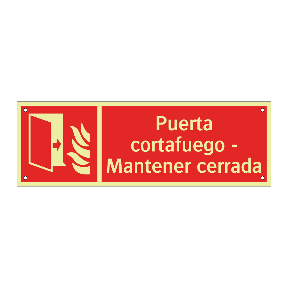 Puerta cortafuego - Mantener cerrada