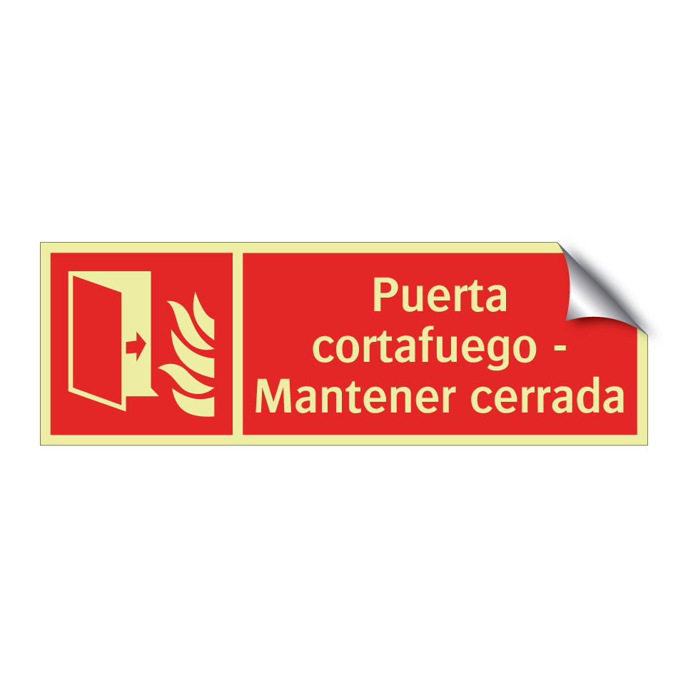 Puerta cortafuego - Mantener cerrada