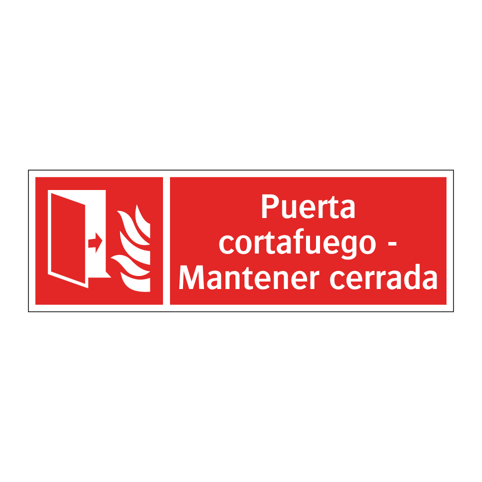 Puerta cortafuego - Mantener cerrada