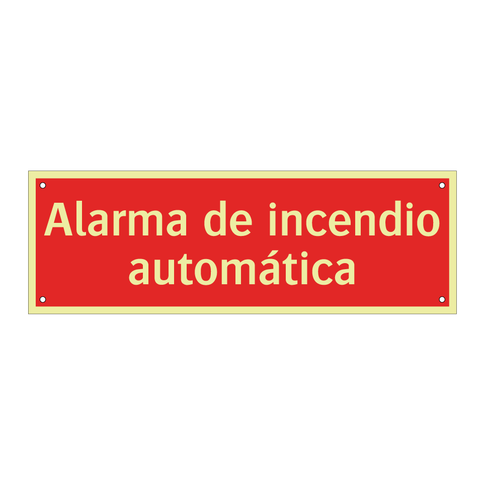 Alarma de incendio automática