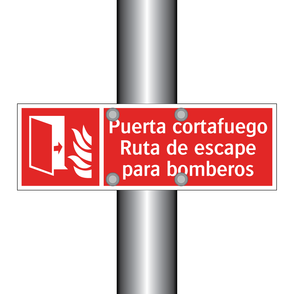 Puerta cortafuego Ruta de escape para bomberos