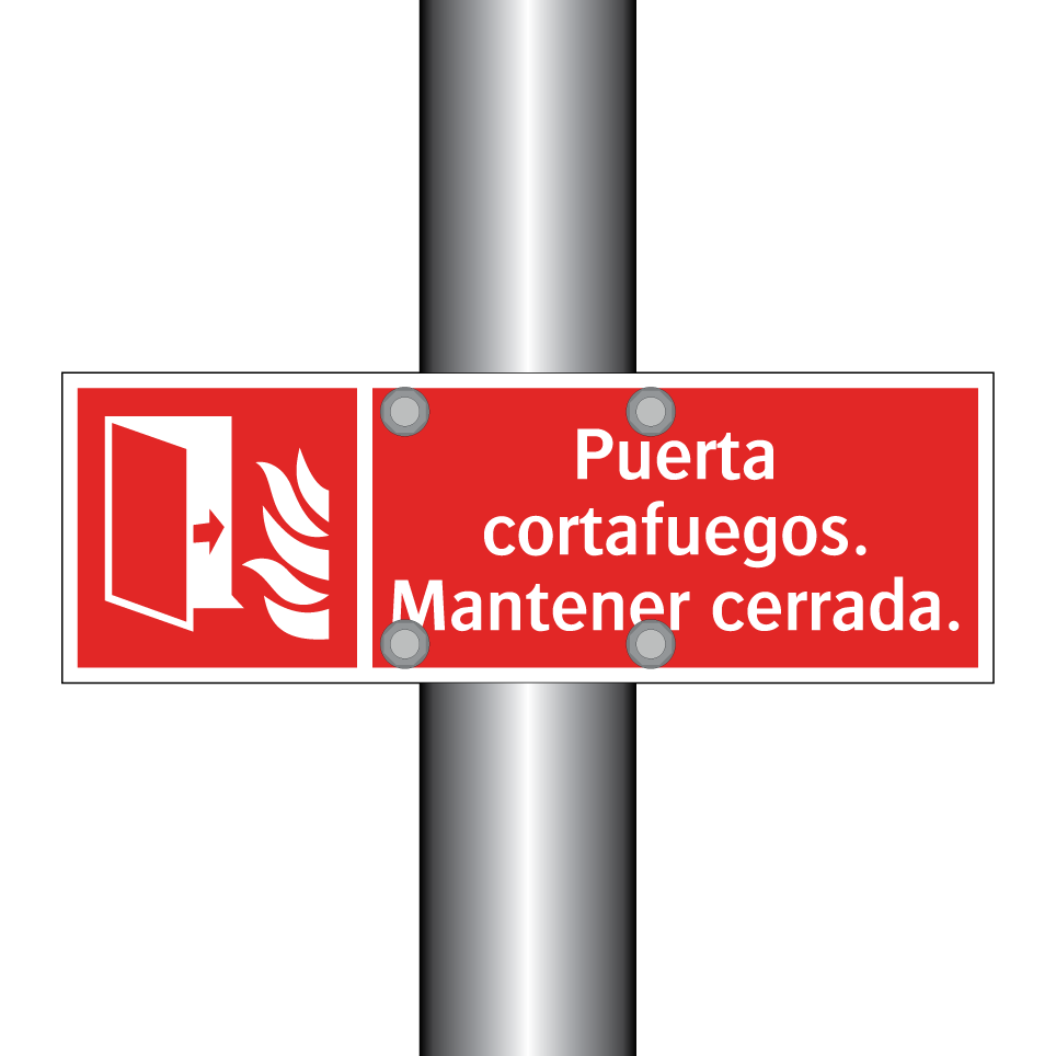 Puerta cortafuegos. Mantener cerrada.