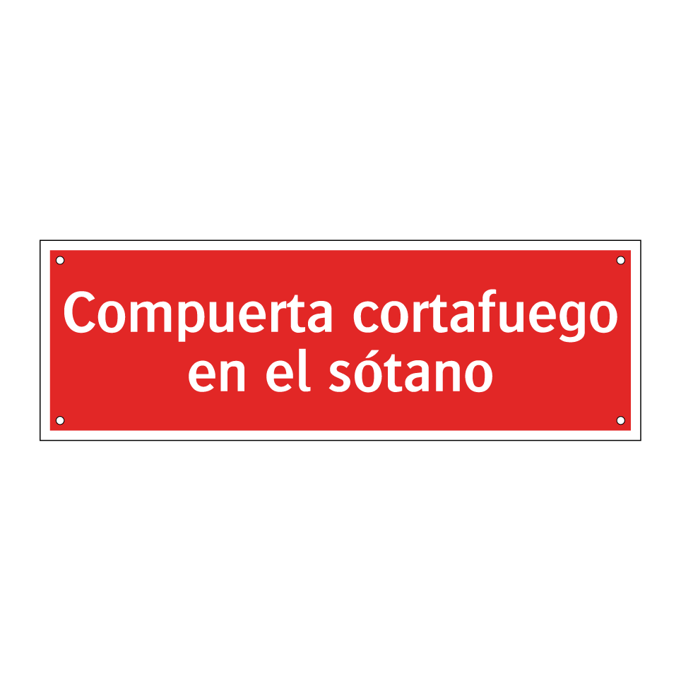 Compuerta cortafuego en el sótano