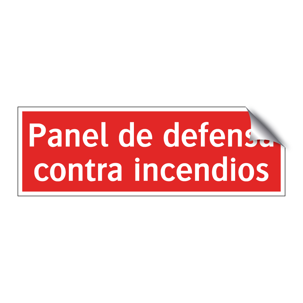 Panel de defensa contra incendios