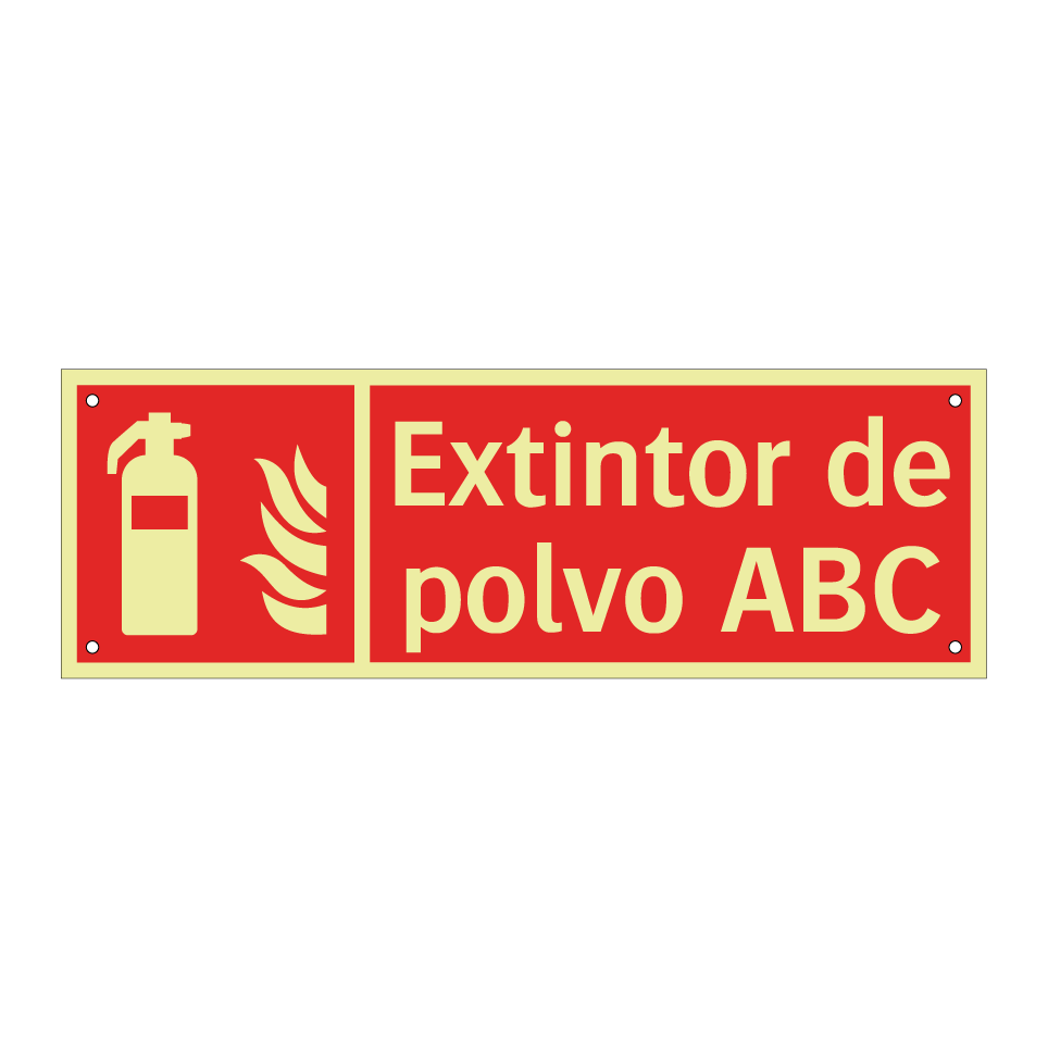Extintor de polvo ABC