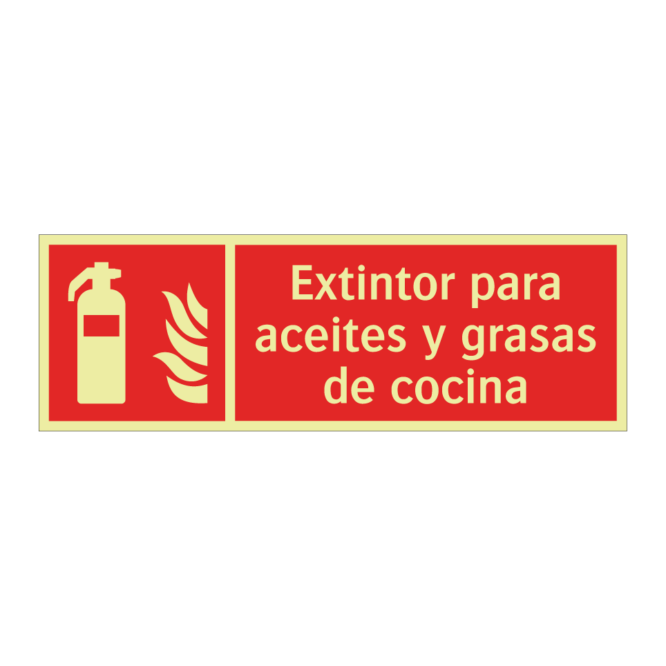 Extintor para aceites y grasas de cocina