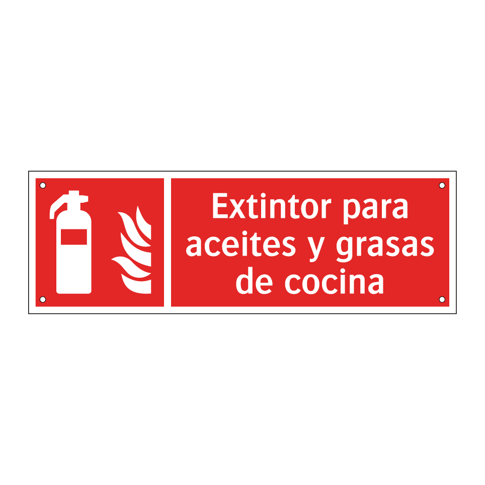 Extintor para aceites y grasas de cocina