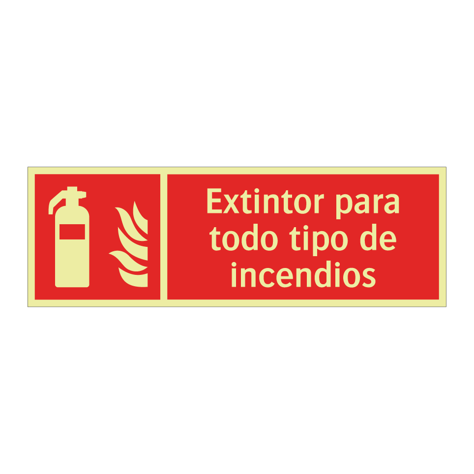 Extintor para todo tipo de incendios