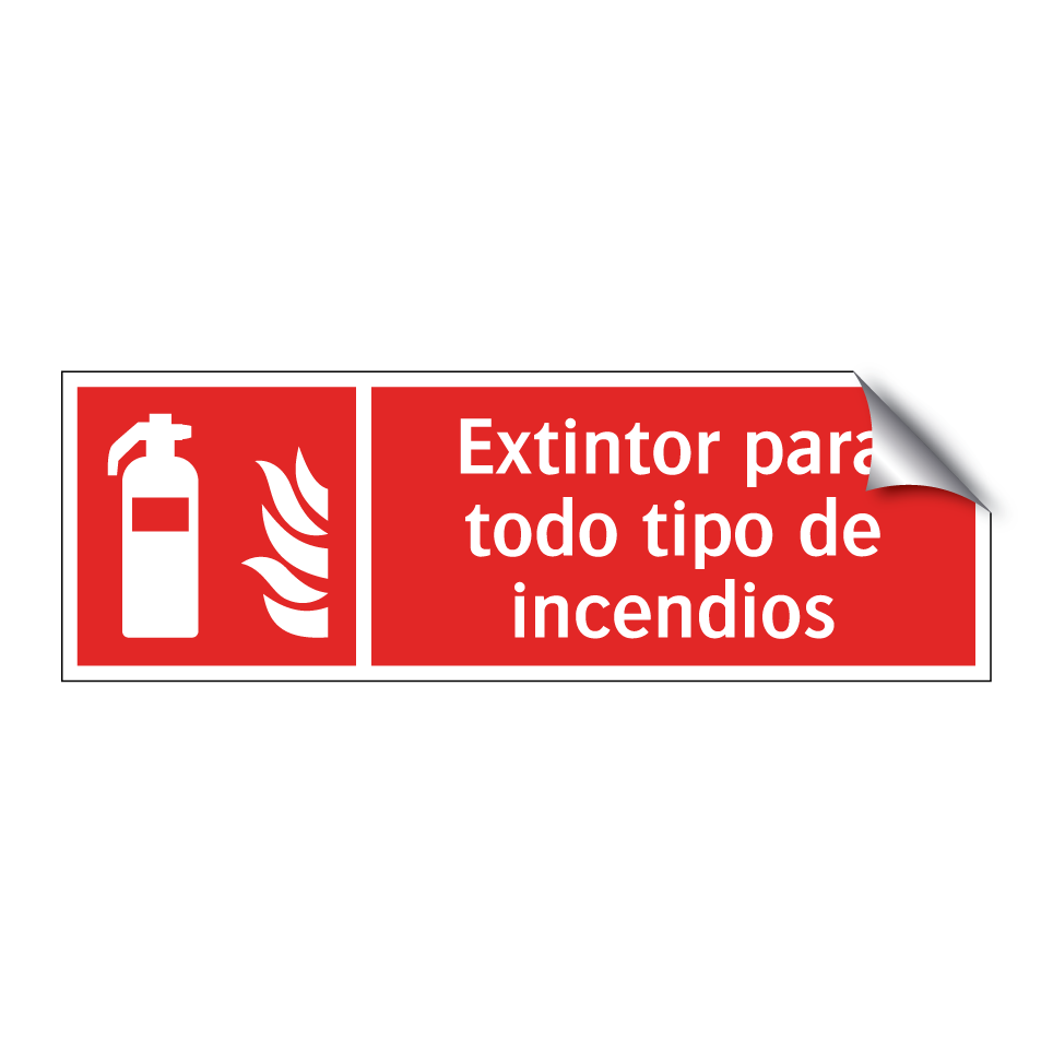 Extintor para todo tipo de incendios
