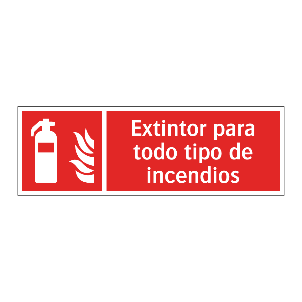 Extintor para todo tipo de incendios