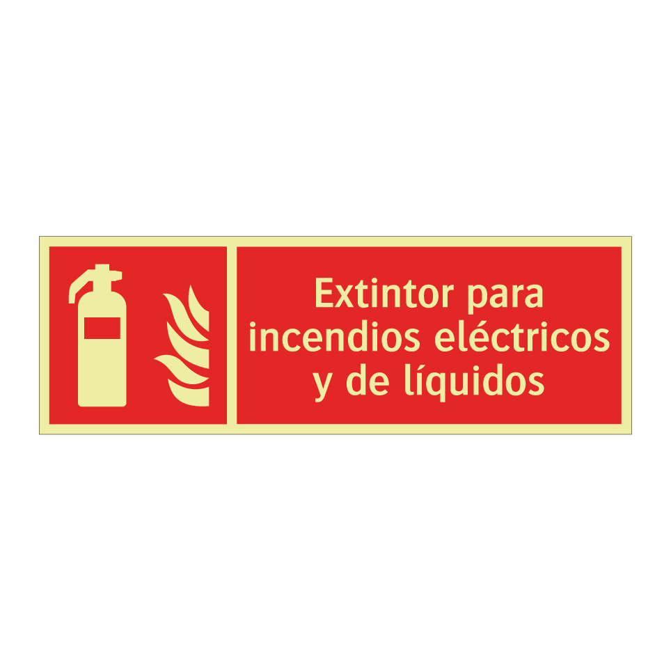 Extintor para incendios eléctricos y de líquidos