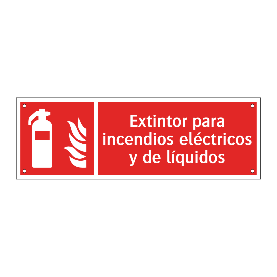 Extintor para incendios eléctricos y de líquidos
