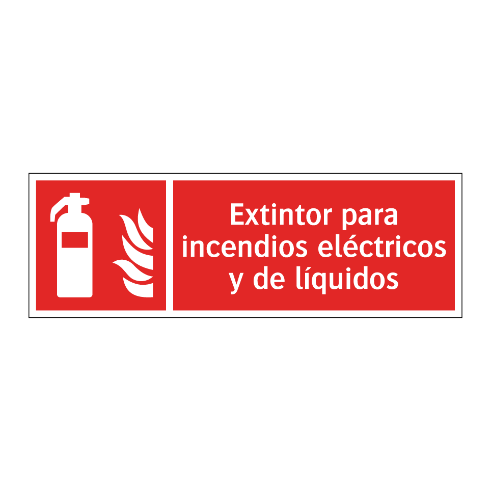 Extintor para incendios eléctricos y de líquidos