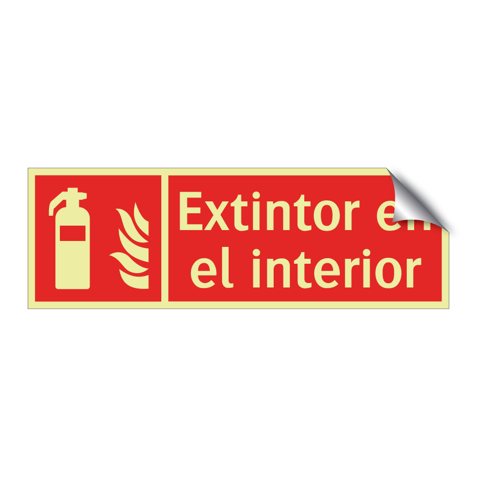 Extintor en el interior